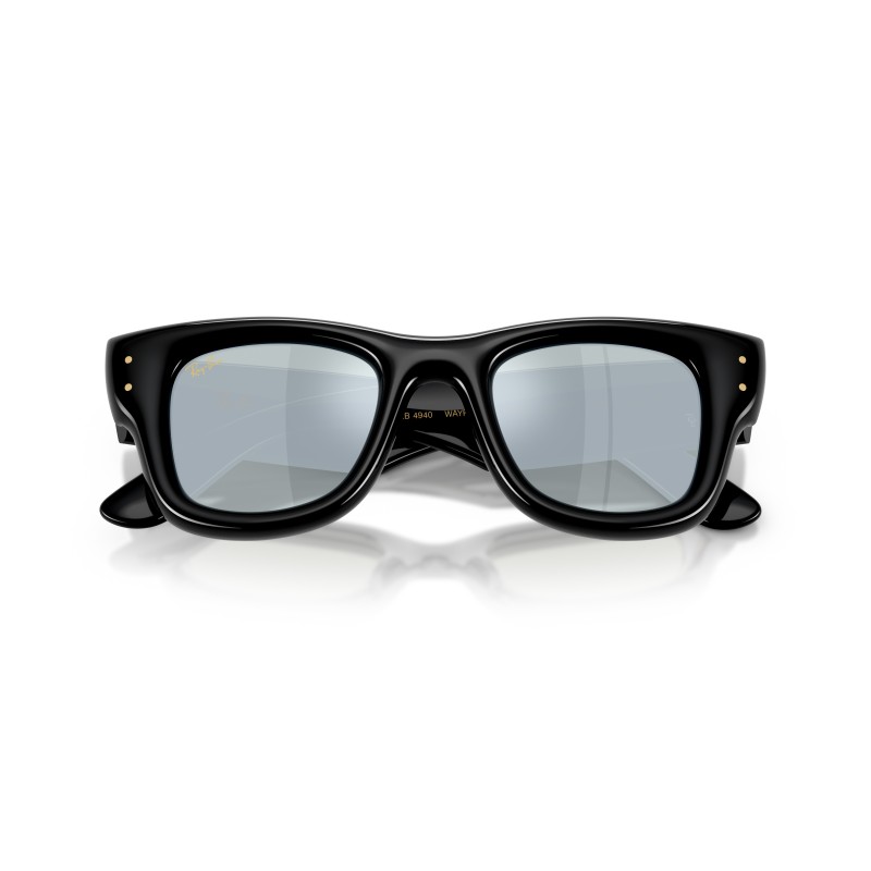 Ray-Ban RB4940 601/30 Wayfarer Puffer AWGE - Noir Miroir Argent