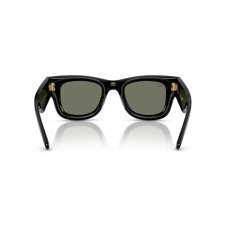 Ray-Ban RB4940 601/30 Wayfarer Puffer - Zwart & Zilver Spiegel