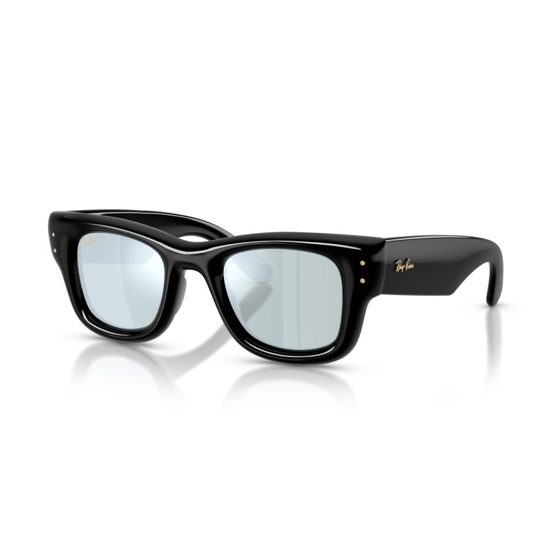 Ray-Ban RB4940 601/30 Wayfarer Puffer - Zwart & Zilver Spiegel