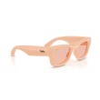 Ray-Ban RB4940 Wayfarer Puffer Sunglasses | Peach Frame 687584