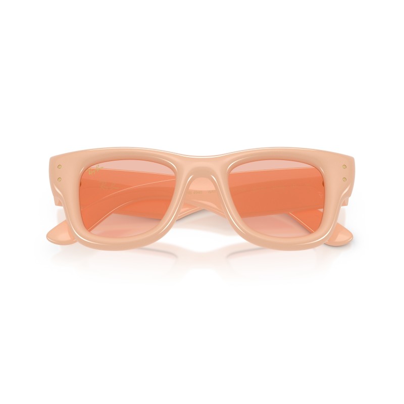 Ray-Ban RB4940 Wayfarer Puffer Sunglasses | Peach Frame 687584
