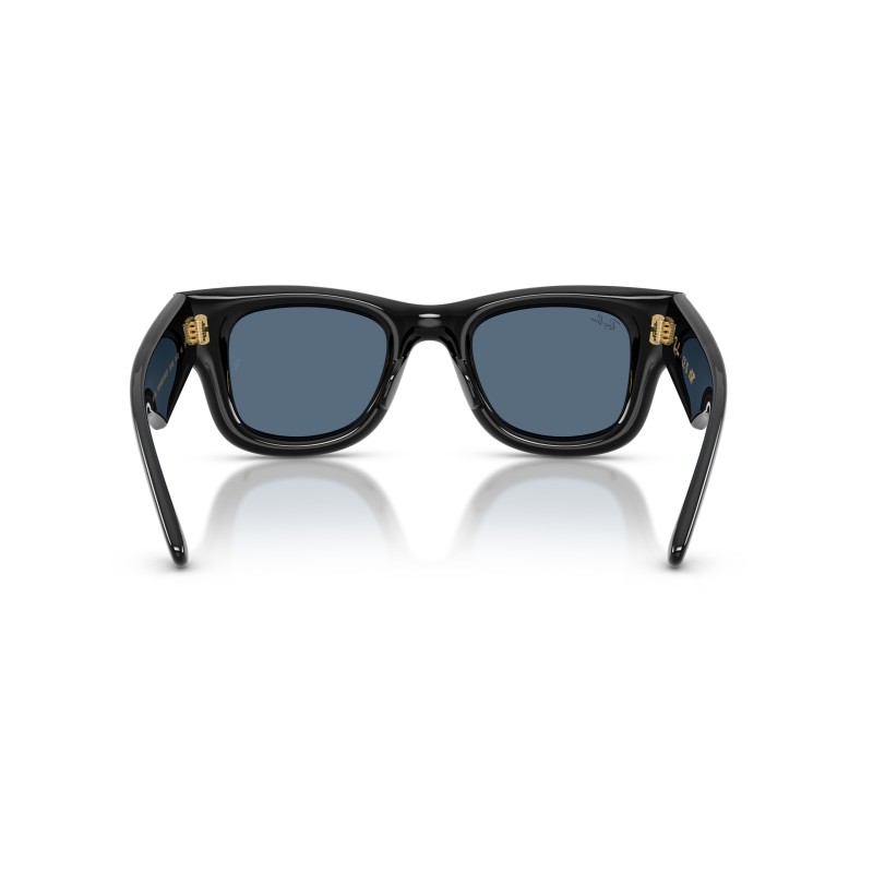 Ray-Ban RB4940 Wayfarer Puffer Nero e Blu | Occhiali da Sole Iconici