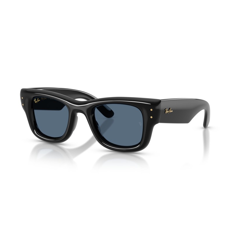 Ray-Ban RB4940 Wayfarer Puffer Nero e Blu | Occhiali da Sole Iconici