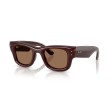 Ray-Ban RB4940 Wayfarer Puffer Bordeaux - Occhiali da Sole