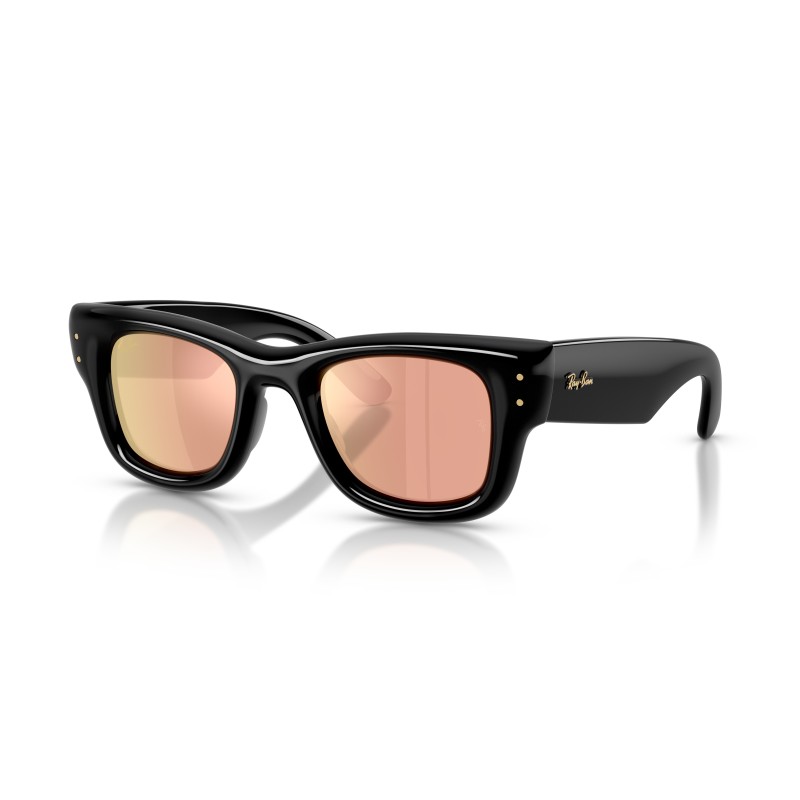Ray-Ban RB4940 601/7J Wayfarer Puffer Sunglasses | Black & Copper