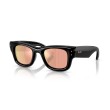 Ray-Ban RB4940 601/7J Wayfarer Puffer | Nero e Lenti Copper Mirror
