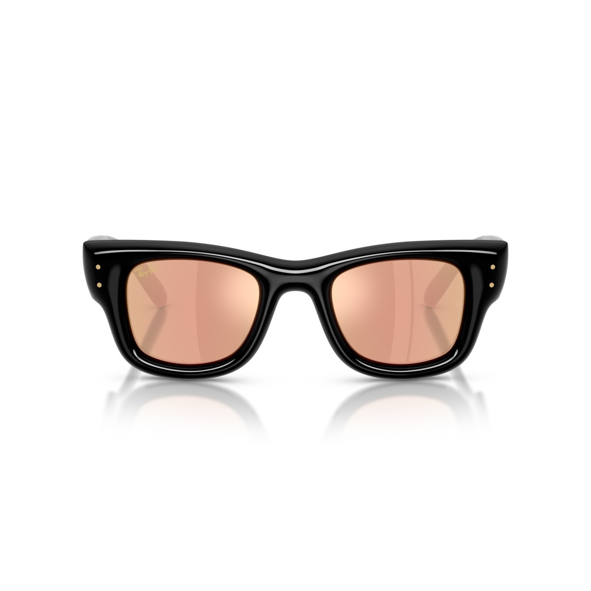 Ray-Ban RB4940 601/7J Wayfarer Puffer - Noir et Rose Miroir