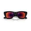Ray-Ban RB4940 601/6Q Wayfarer Puffer - Nero e Arancio Specchiato