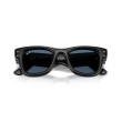Ray-Ban RB4940B Wayfarer Puffer Nero Lucido e Lenti Blu