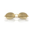Ray-Ban RB3929 001/7I Gold Rimless Oval Sunglasses