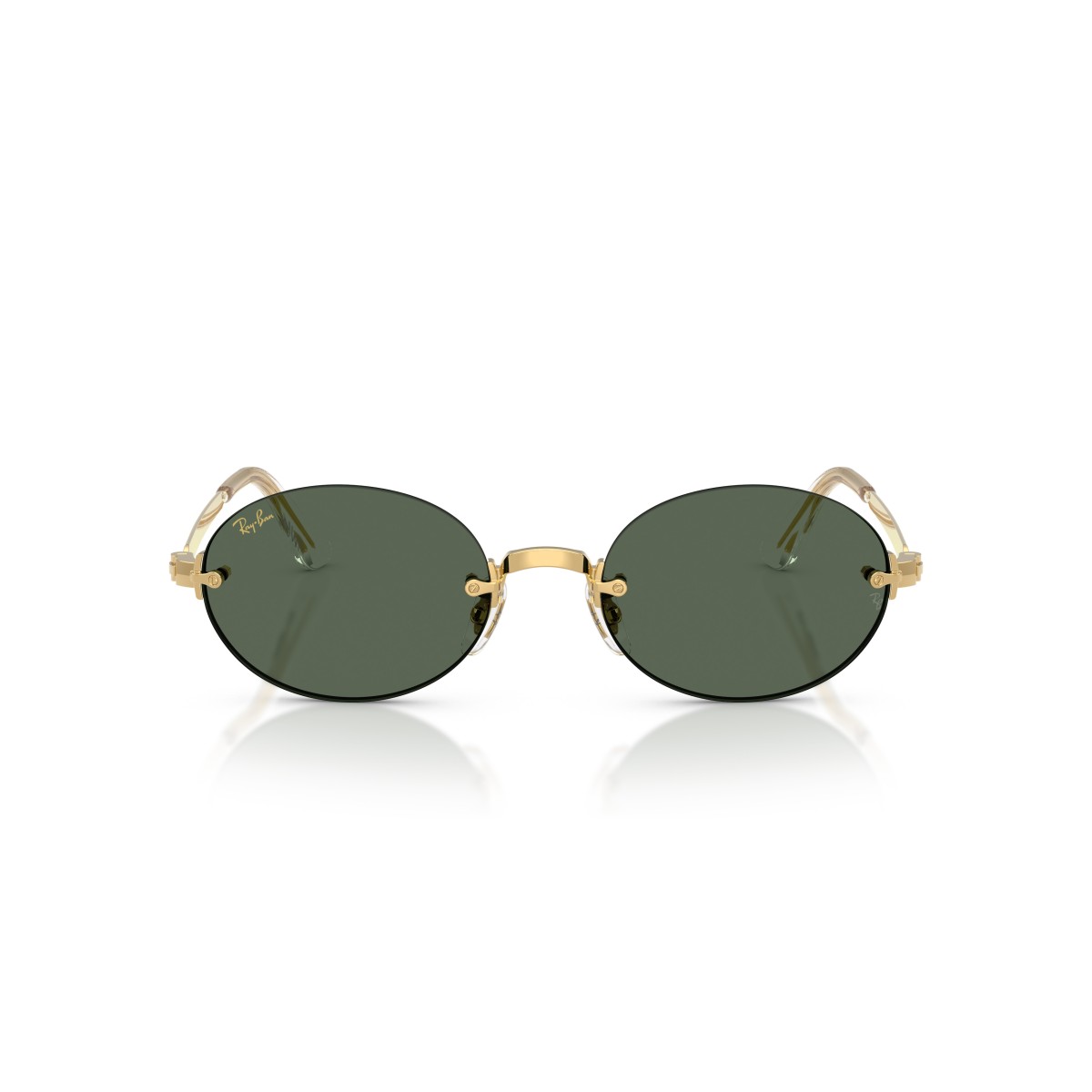 Ray-Ban RB3929 001/71 Goud - Randloze Zonnebril Groen