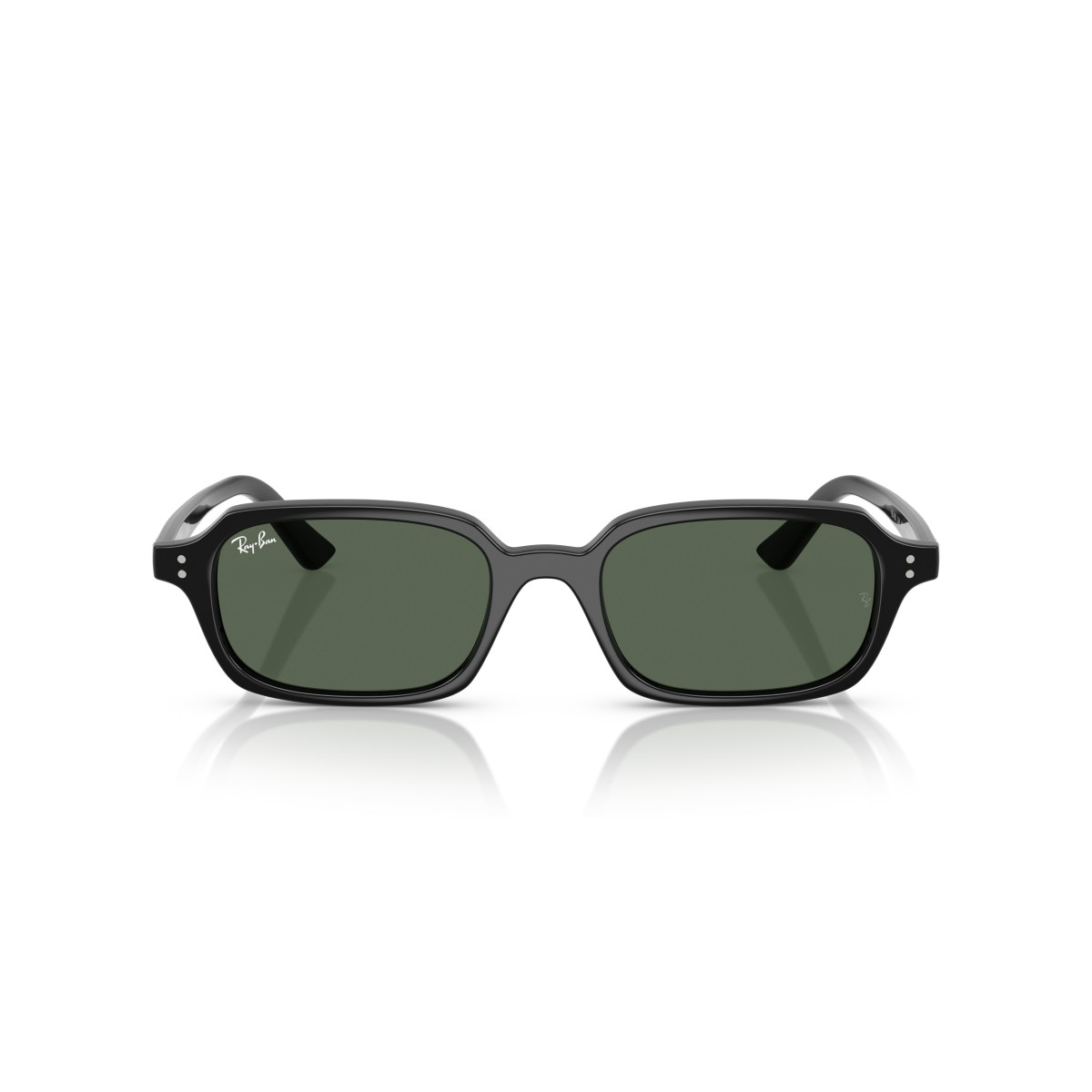Ray-Ban RB4455 Zuri Sunglasses - Black & Green Geometric Frame