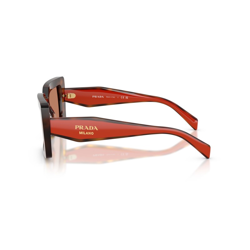 Prada PR D01S 01K90Q Zonnebril - Schildpad & Rood Design