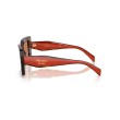 Prada PR D01S 01K90Q Sunglasses - Havana & Red Rectangle Frame