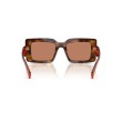 Prada PR D01S 01K90Q Sunglasses - Havana & Red Rectangle Frame
