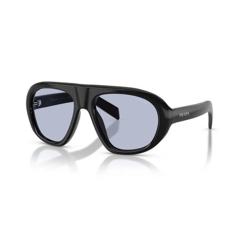 Prada PR C05S 16K30X - Lunettes de Soleil Pilote Noir et Violet
