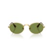 Ray-Ban RB3931 001/4E - Lunettes de Soleil Ovales Or et Vert