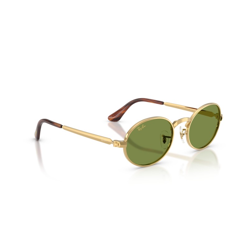 Ray-Ban RB3931 001/4E Oro | Occhiali da Sole Ovali Verdi