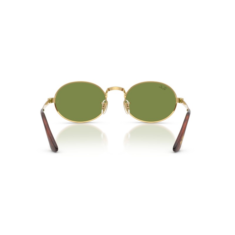 Ray-Ban RB3931 001/4E Oro | Occhiali da Sole Ovali Verdi
