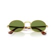 Ray-Ban RB3931 001/4E - Lunettes de Soleil Ovales Or et Vert