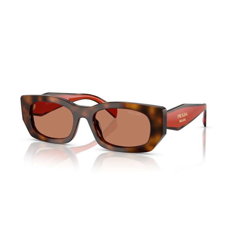 Lunettes Prada PR B05S 01K90Q | Écaille & Orange | Luxe Italien