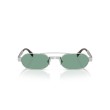 Lunettes de Soleil Miu Miu MU B52S Argent et Vert | Style Ovale