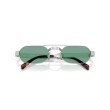 Lunettes de Soleil Miu Miu MU B52S Argent et Vert | Style Ovale