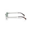 Lunettes de Soleil Miu Miu MU B52S Argent et Vert | Style Ovale