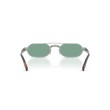 Lunettes de Soleil Miu Miu MU B52S Argent et Vert | Style Ovale