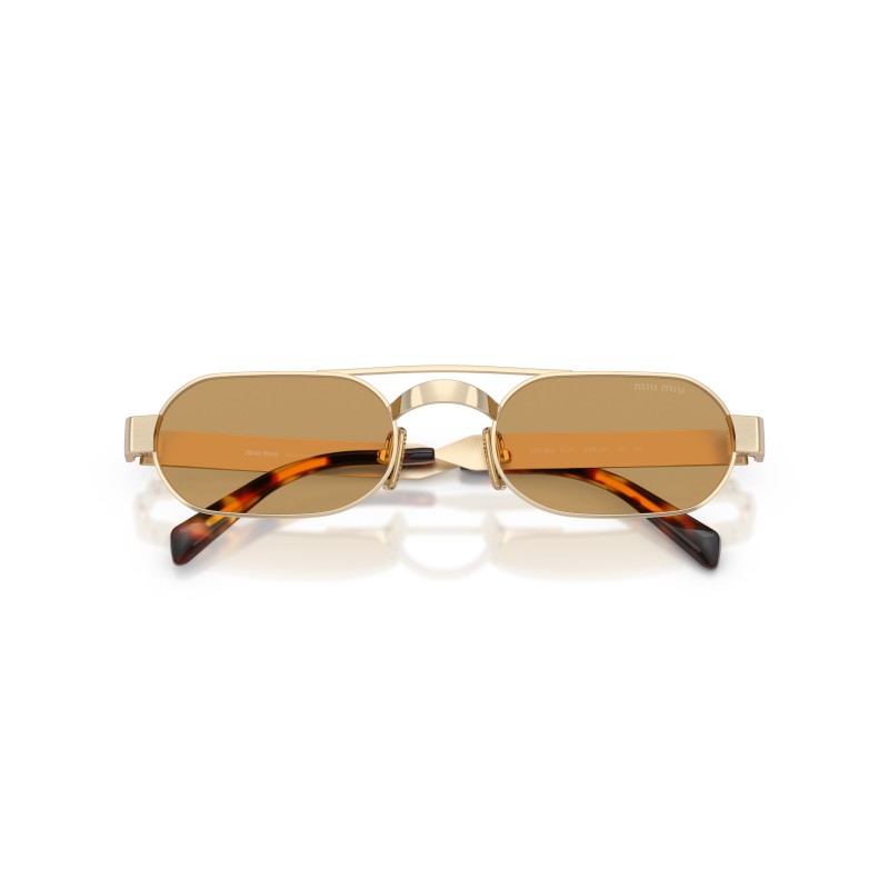 Lunettes de Soleil Miu Miu MU B52S Or Pâle | Boutique Officielle