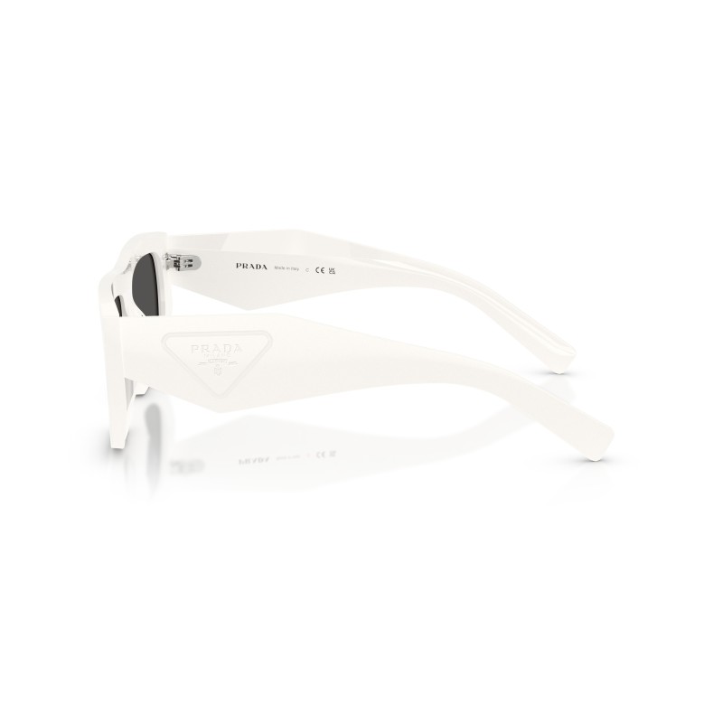 Prada PR D04SU White Sunglasses - Rectangular Luxury Eyewear