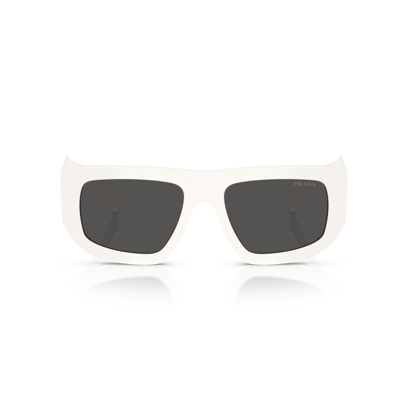 Prada PR D04SU White Sunglasses - Rectangular Luxury Eyewear