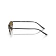 Prada PR D52S 1AB20U Black Metal Rectangular Sunglasses