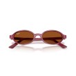 Ray-Ban RB4472 685773 - Lunettes de Soleil Ovales Violet Havana