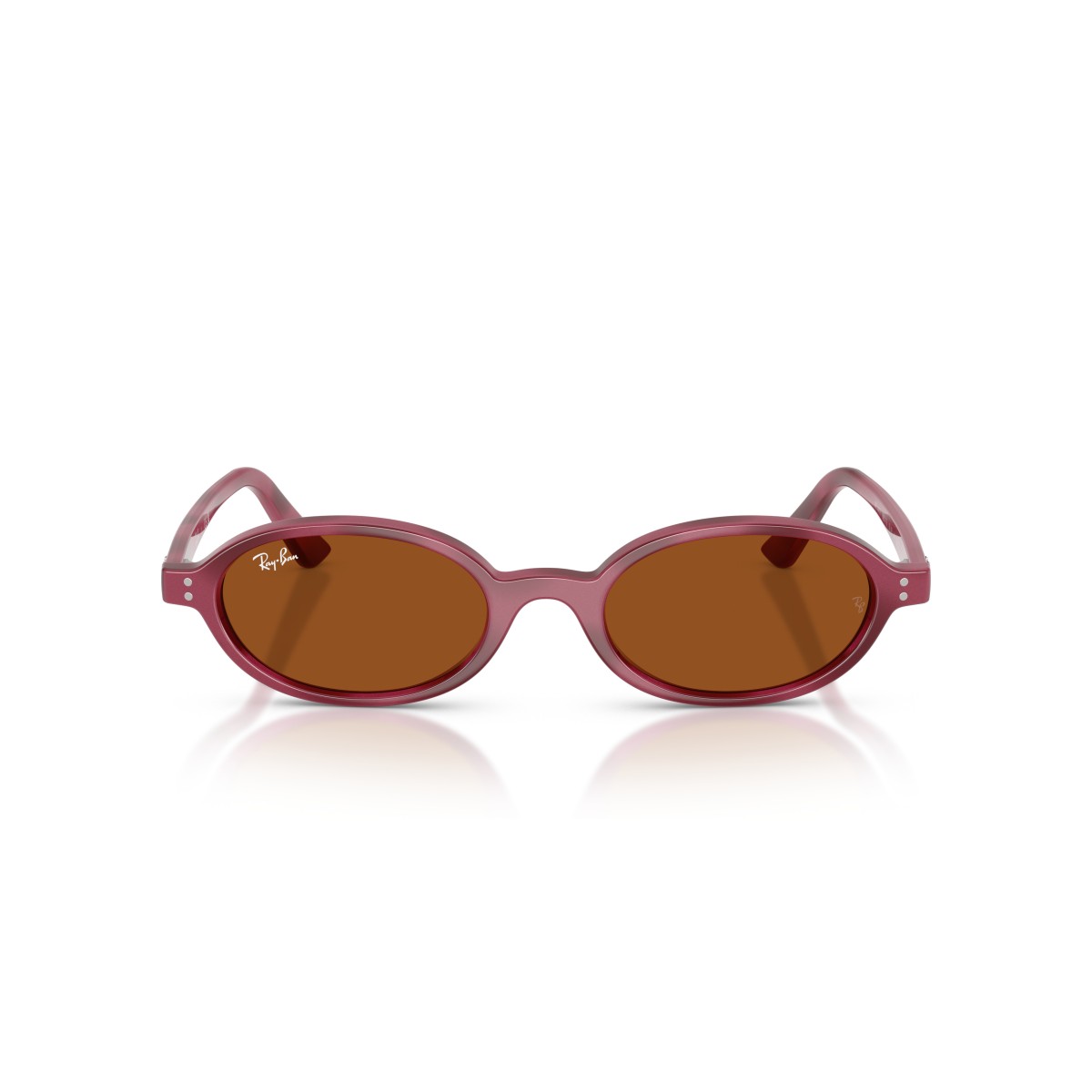 Ray-Ban RB4472 685773 - Lunettes de Soleil Ovales Violet Havana