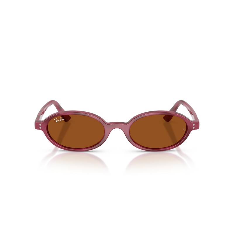 Ray-Ban RB4472 685773 - Lunettes de Soleil Ovales Violet Havana