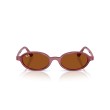 Ray-Ban RB4472 685773 - Lunettes de Soleil Ovales Violet Havana