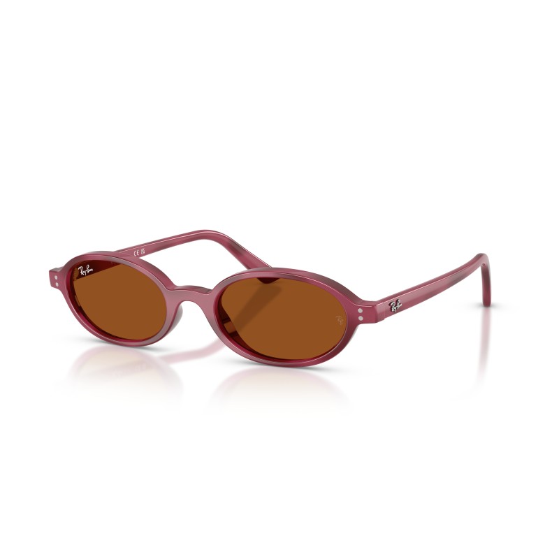 Ray-Ban RB4472 685773 Oval Sunglasses - Violet Havana & Brown