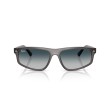 Ray-Ban RB2225 667532 - Lunettes Gris Transparent et Dégradé