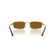 Ray-Ban RB3927 001/33: Occhiali da sole in oro arista con lenti marroni