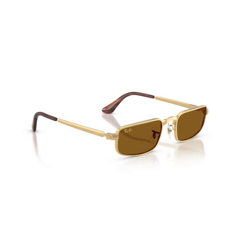 Ray-Ban RB3927 001/33: Occhiali da sole in oro arista con lenti marroni