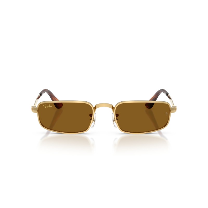 Ray-Ban RB3927 001/33: Occhiali da sole in oro arista con lenti marroni