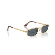 Ray-Ban RB3927 001/R5: Occhiali da sole in Arista Gold con lenti blu