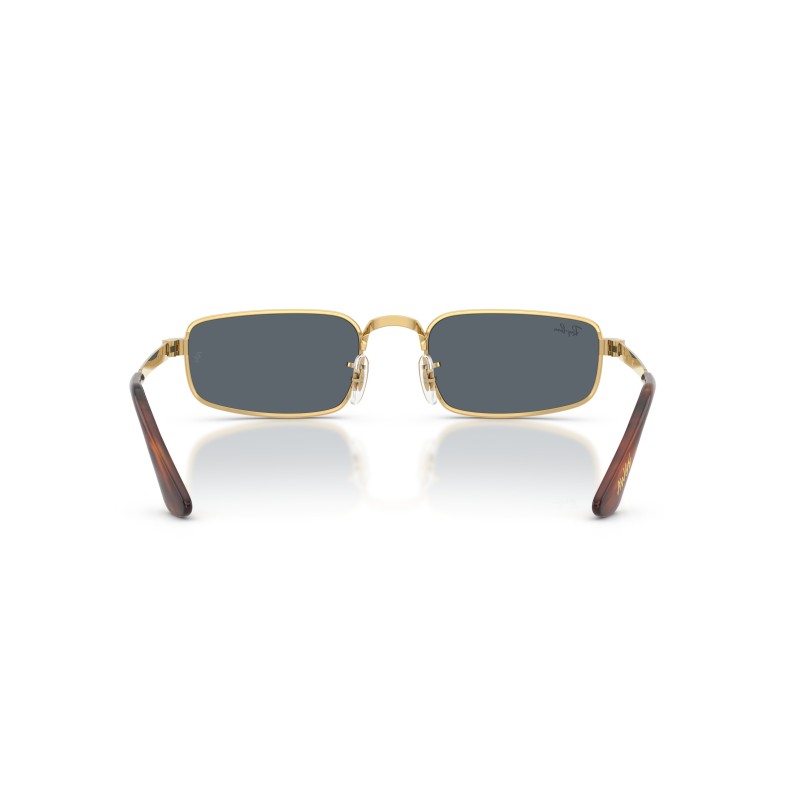 Ray-Ban RB3927 001/R5: Occhiali da sole in Arista Gold con lenti blu