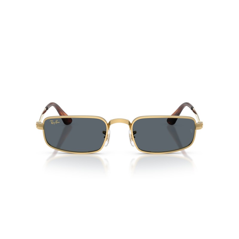 Ray-Ban RB3927 001/R5: Occhiali da sole in Arista Gold con lenti blu