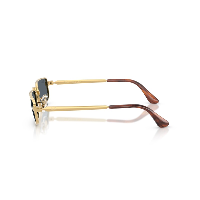 Ray-Ban RB3927 001/R5: Occhiali da sole in Arista Gold con lenti blu