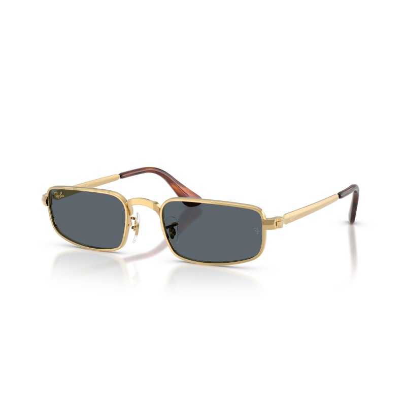 Ray-Ban RB3927 001/R5 : Lunettes de soleil A$AP Rocky en Arista Gold et verres bleus
