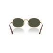 Ray-Ban RB3931 001/31 : Lunettes de soleil Oval Max en métal doré avec verres verts