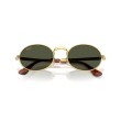 Ray-Ban RB3931 001/31 : Lunettes de soleil Oval Max en métal doré avec verres verts