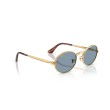 Ray-Ban RB3931 001/56 : Lunettes de soleil en or arista et verres bleus
